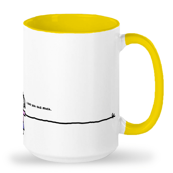 "I LOVE YOU THIS MUCH" Fathers Day Cup