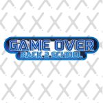 Game Over- Back to School – 3D SEGA STYLE. Print Ready Files. (SVG/PNG)